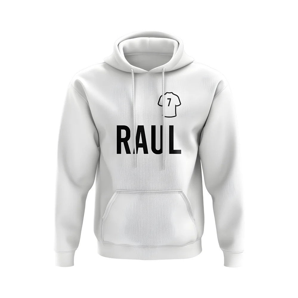 Raul Real Madrid Number Hoody (White)