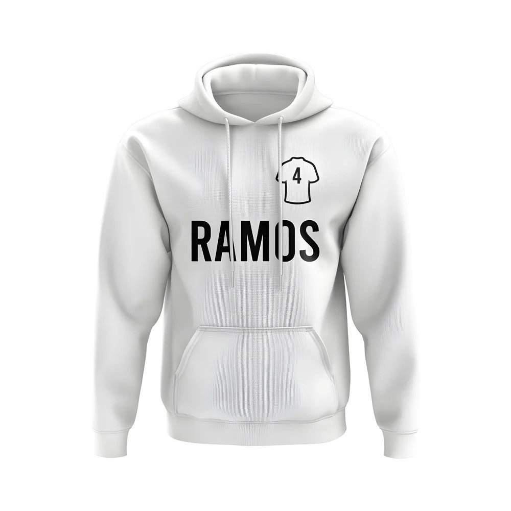 Sergio Ramos Real Madrid Number Hoody (White)