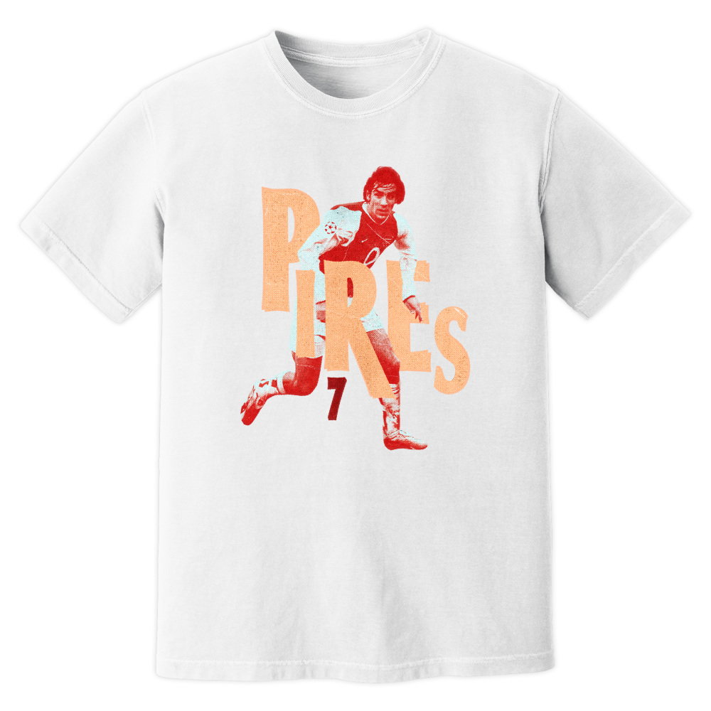 Robert Pires Arsenal Premier League Legend T-Shirt (White)
