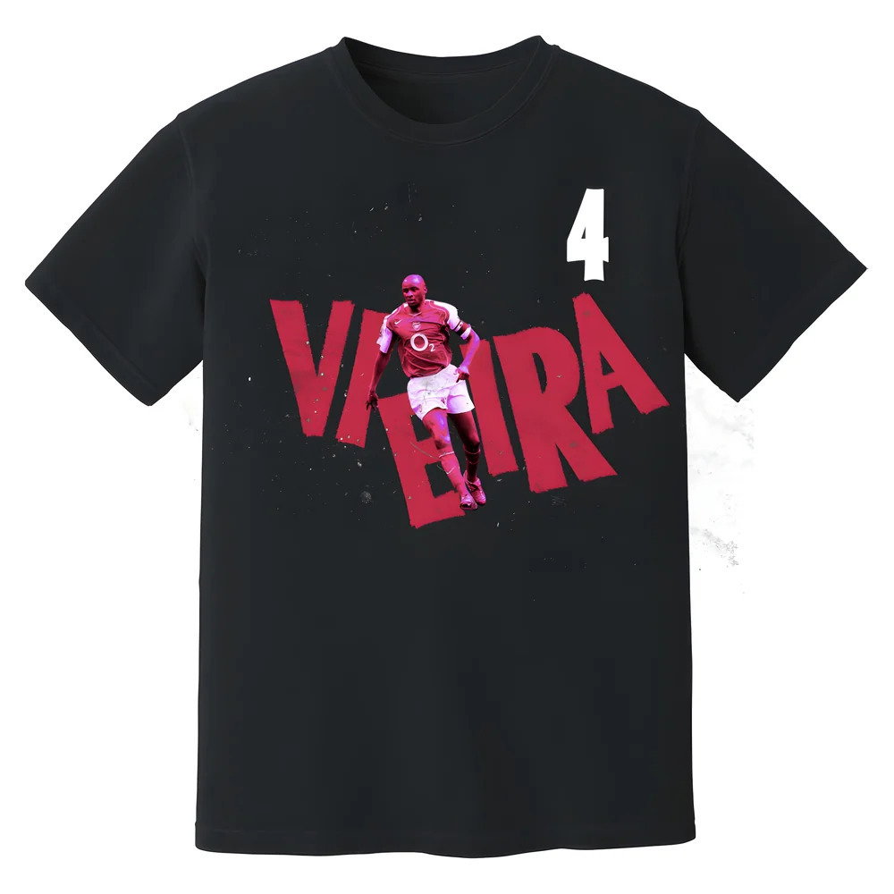 Patrick Vieira Arsenal Premier League Legend T-Shirt (Black)