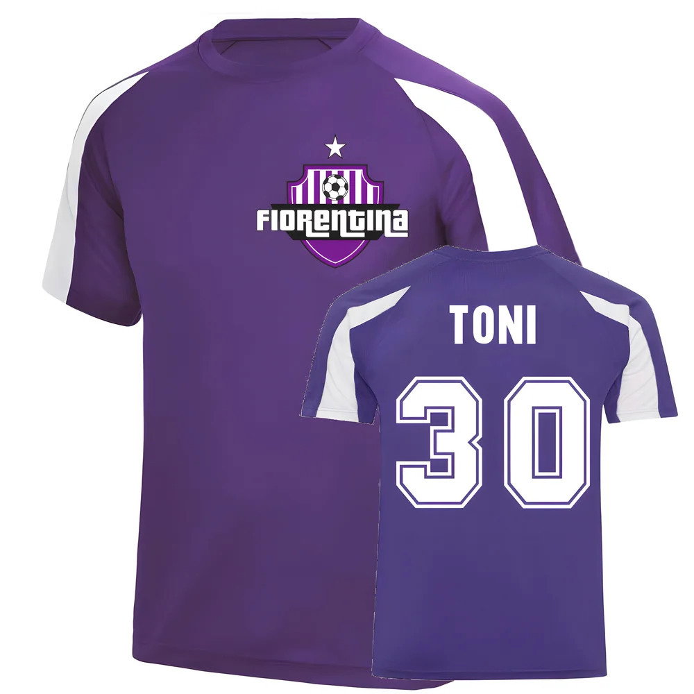 Luca Toni Fiorentina Sports Training Jersey (Purple)