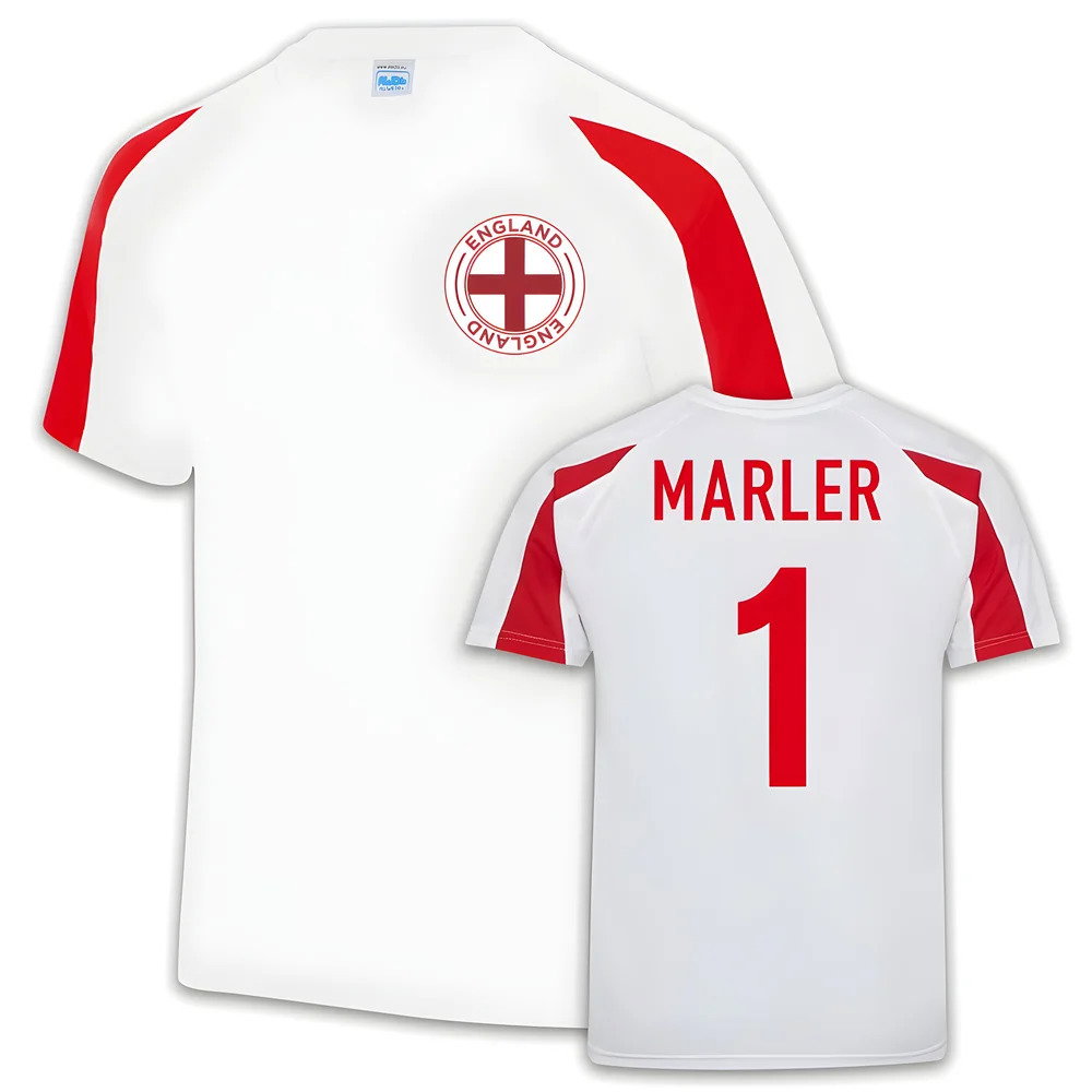 Marler England Rugby Sports Training Jersey (White)