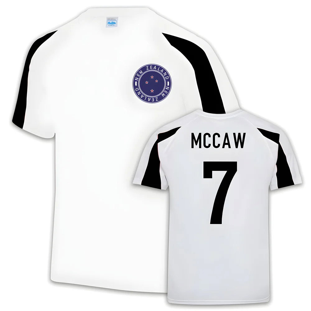 McCaw New Zealand Rugby Sports Training Jersey (White)