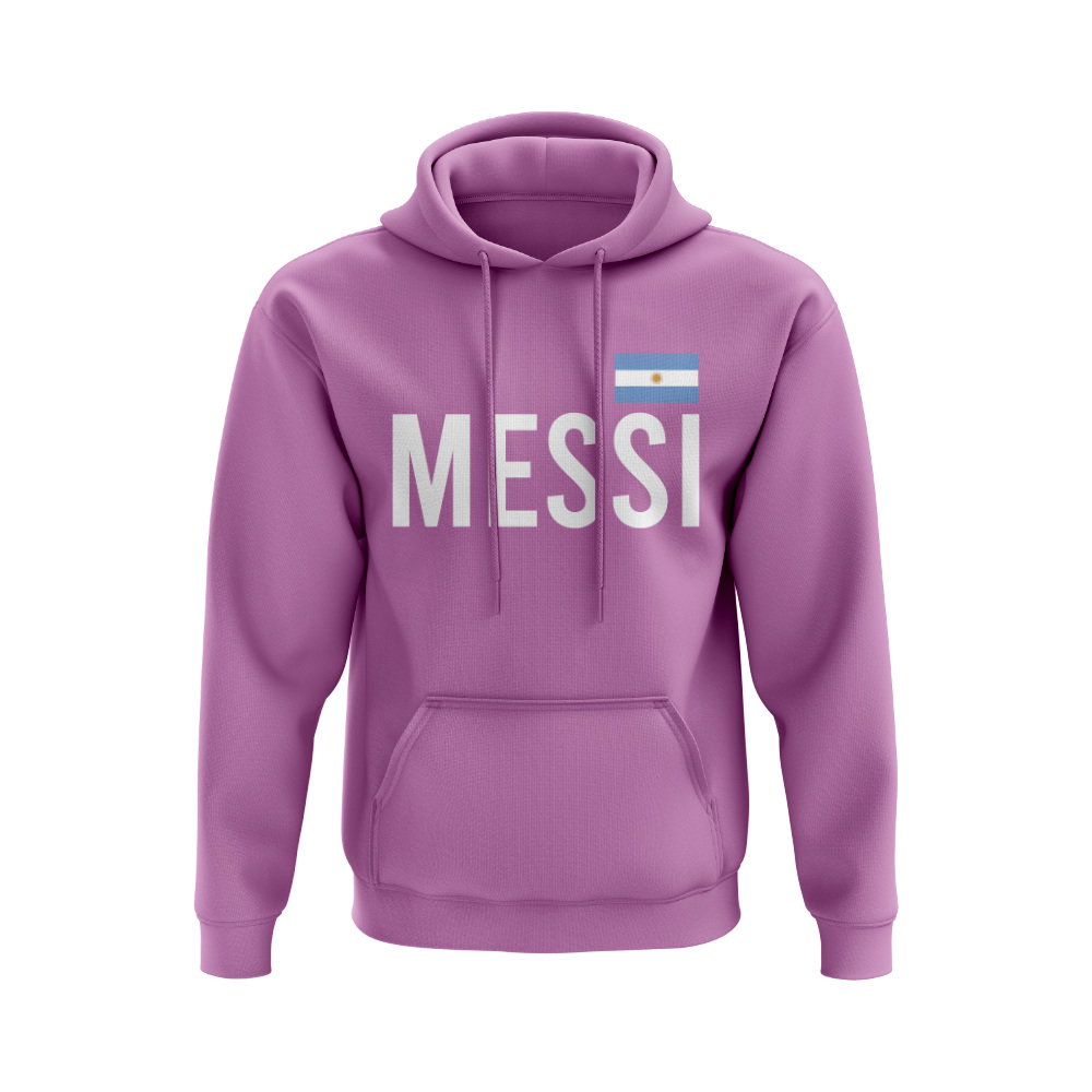 Lionel Messi Inter Miami Name Hoody (Pink)