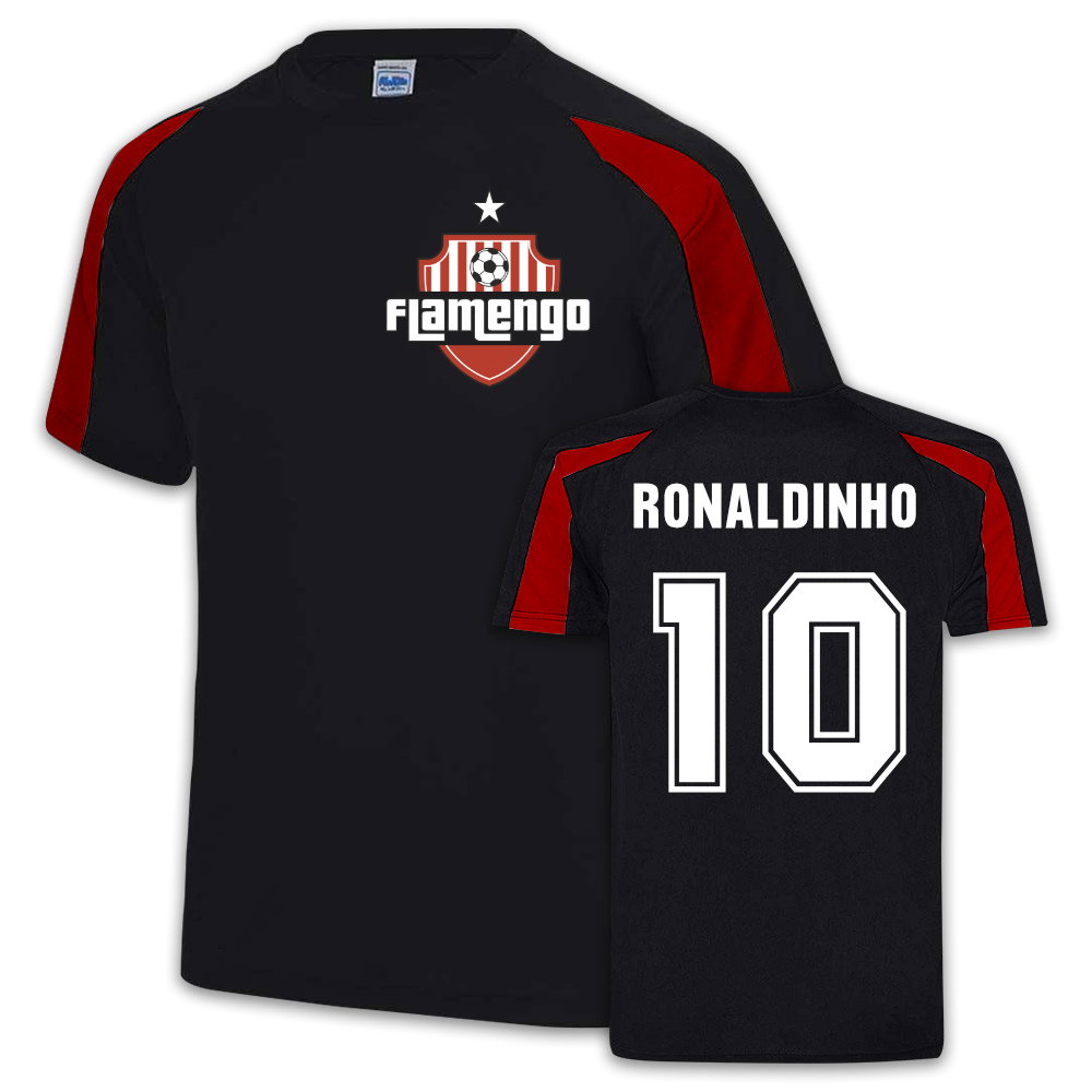 Ronaldinho Flamengo Sport Training Jersey (Black)