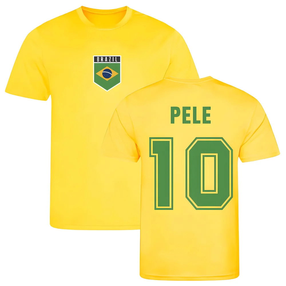 Pele Brazil Training Jersey (Yellow)