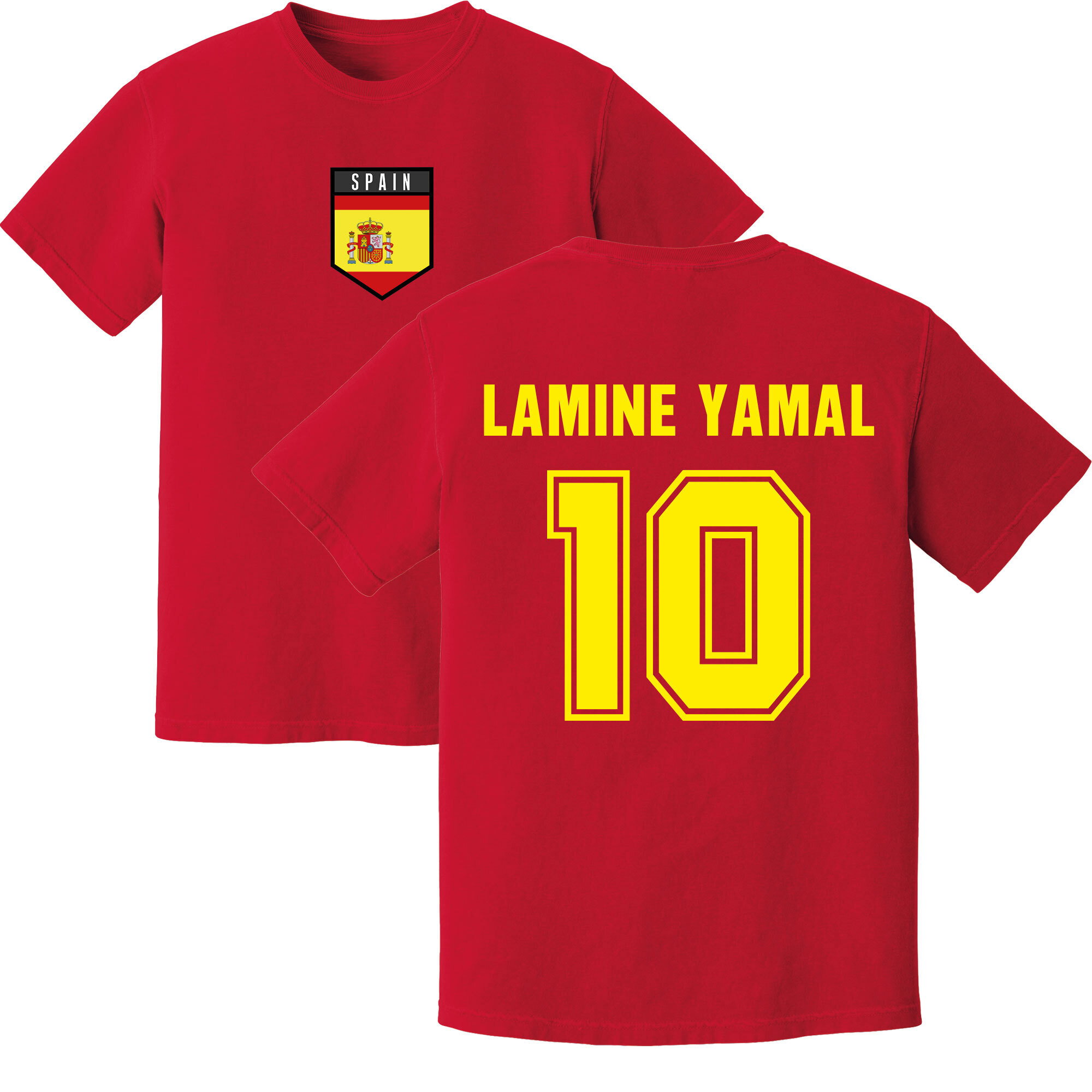 Lamine Yamal Spain Training Jersey (Red)