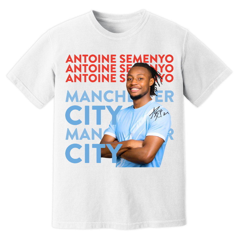 Antoine Semenyo Man City New Signing T-Shirt (White)