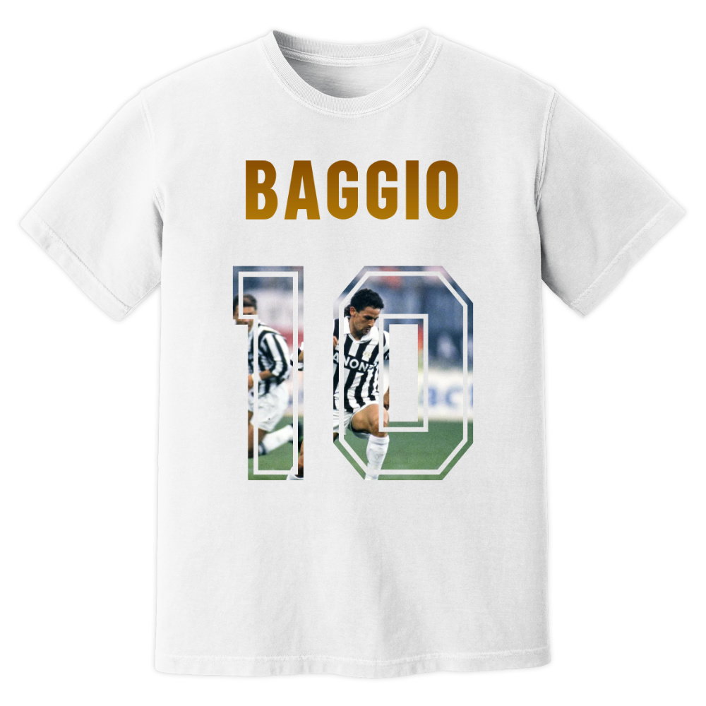 Roberto Baggio Juventus Name And Number T-Shirt (White)