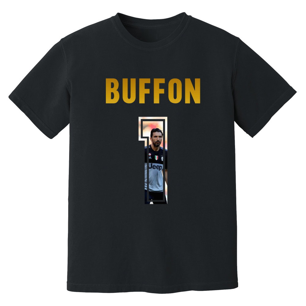 Gigi Buffon Juventus Name And Number T-Shirt (Black)