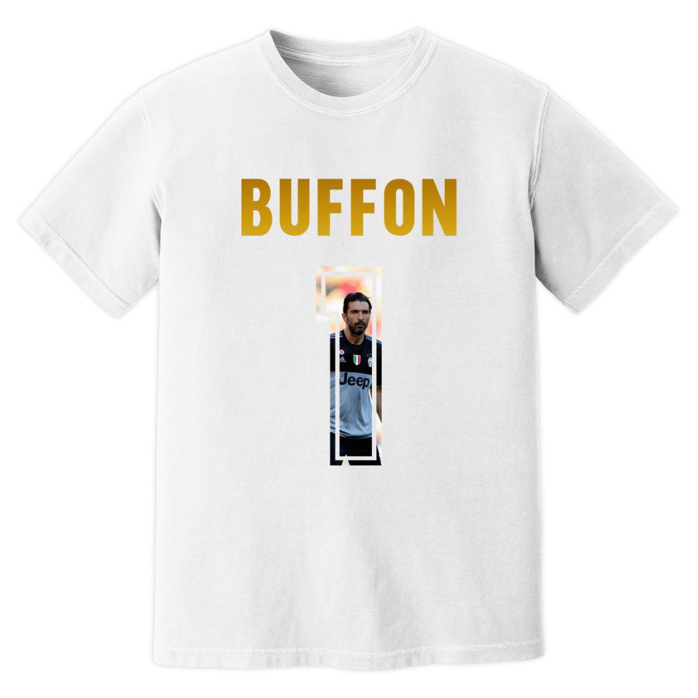 Gigi Buffon Juventus Name And Number T-Shirt (White)