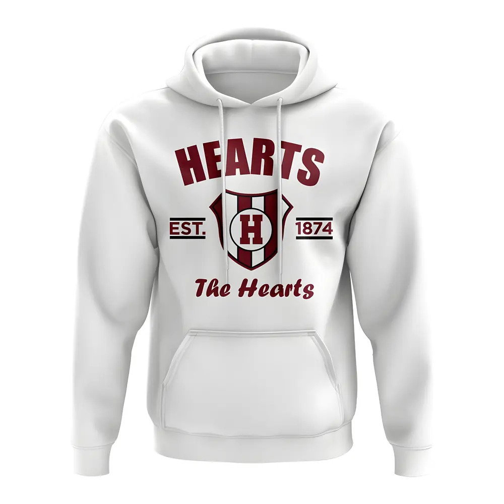 Hearts Established Football Hoody (White)