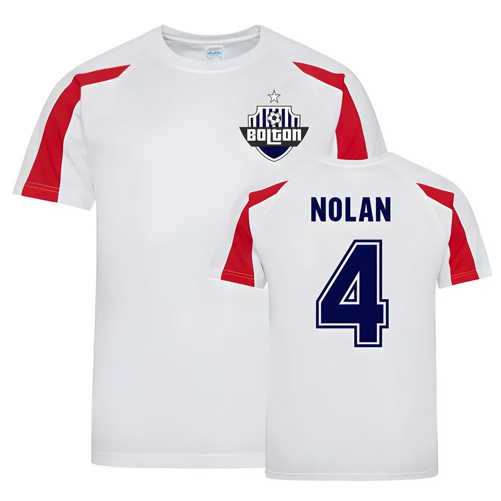 Kevin Nolan Bolton Sports Training Jersey (White)