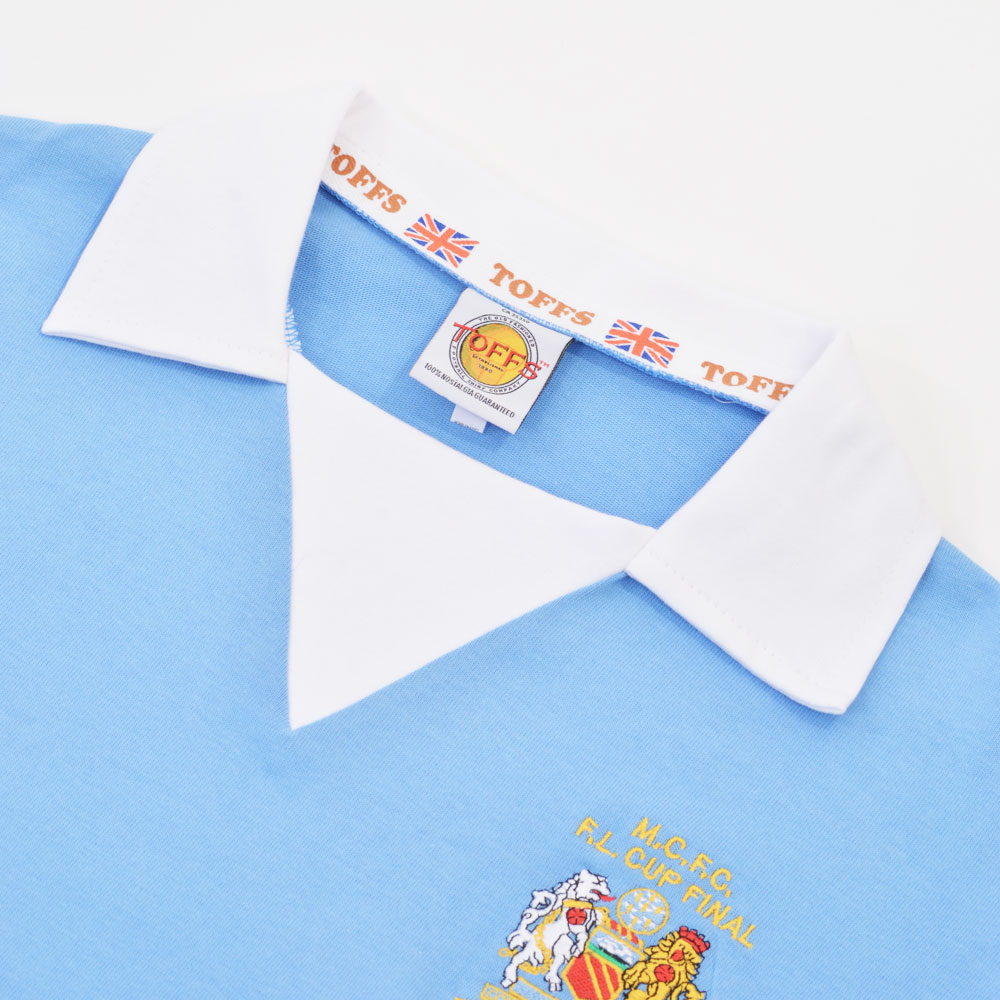 Manchester City 1976 FL Cup Final Retro Football Shirt