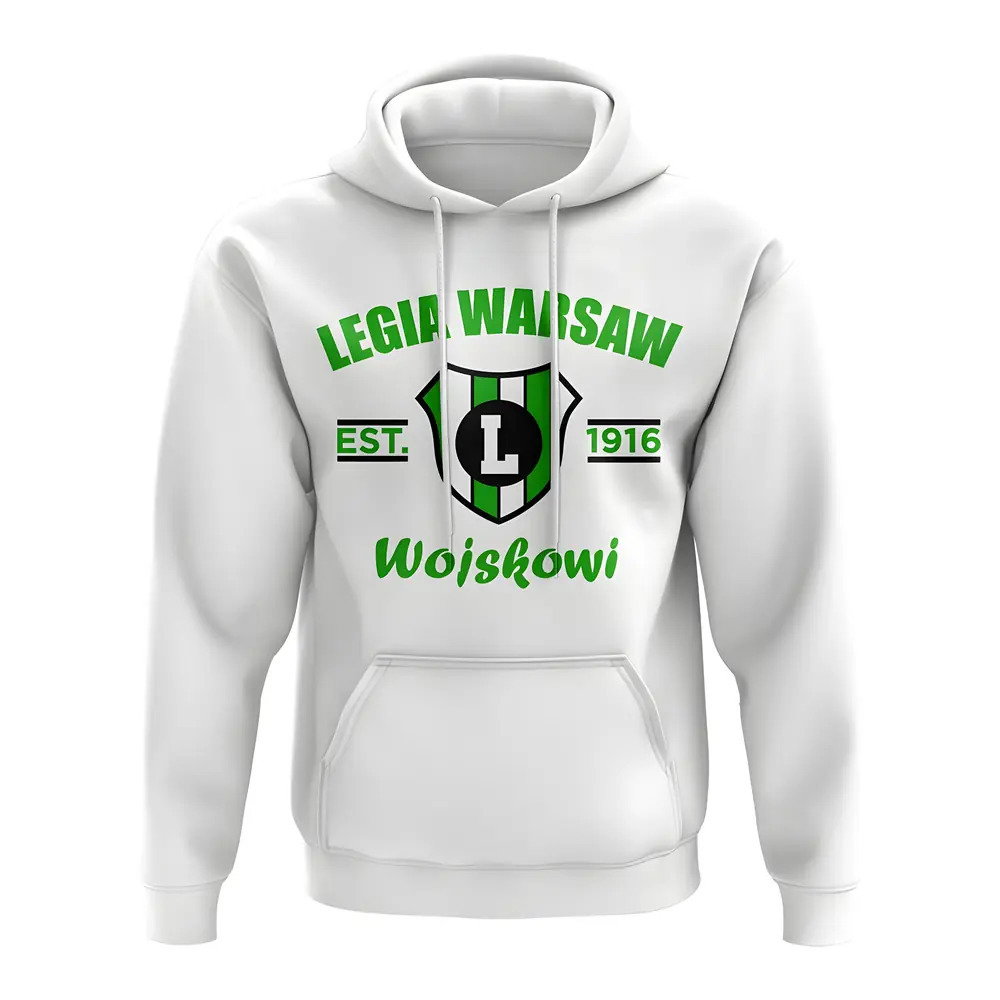 Legia Warsaw Established Football Hoody (White)