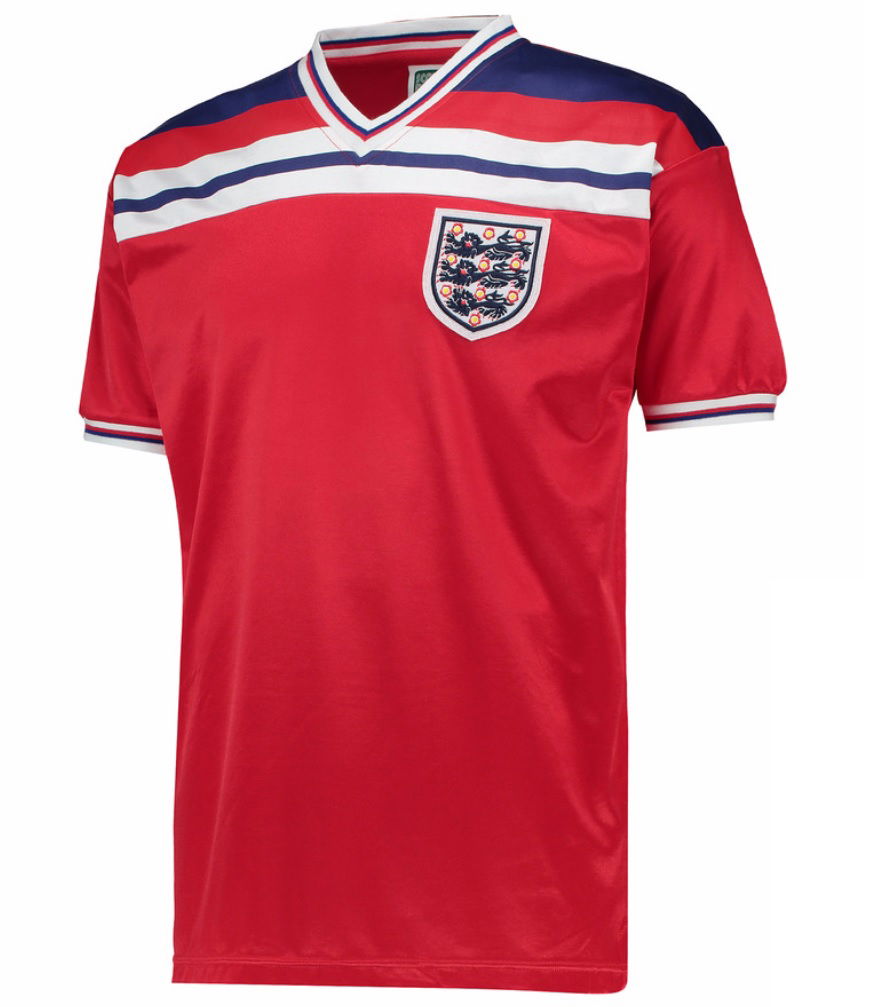 Score Draw England World Cup 1982 Away Shirt (Brooking 3)