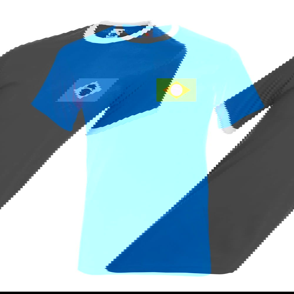Neymar Brazil Ringer Tee (blue)