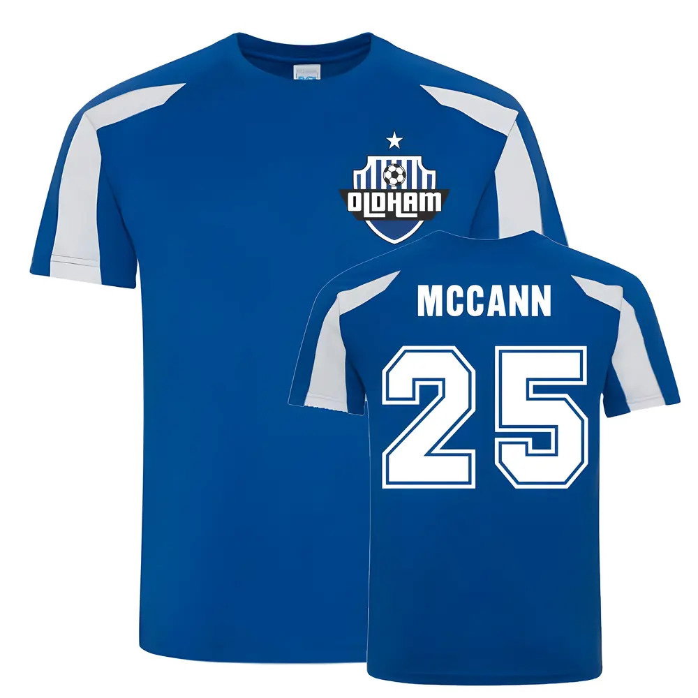 Chris McCann Oldham Sports Training Jersey (Blue)