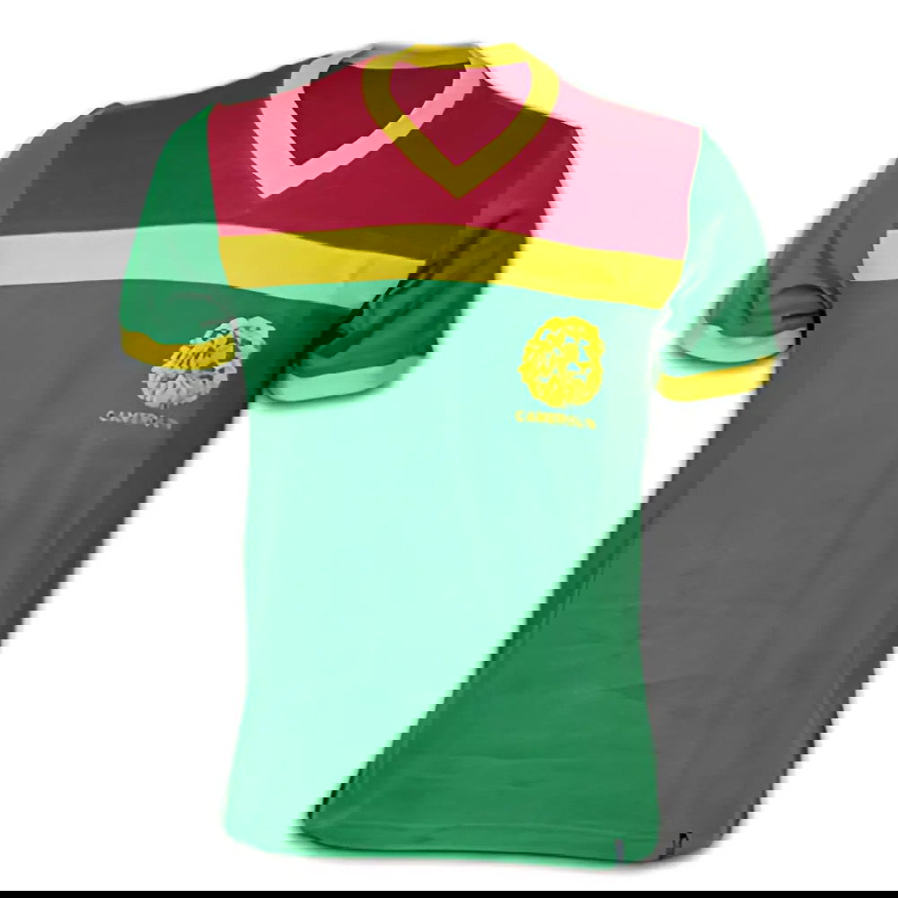 Cameroon 1989 Short Sleeve Retro Shirt 100% Cotton (MILLA 9)