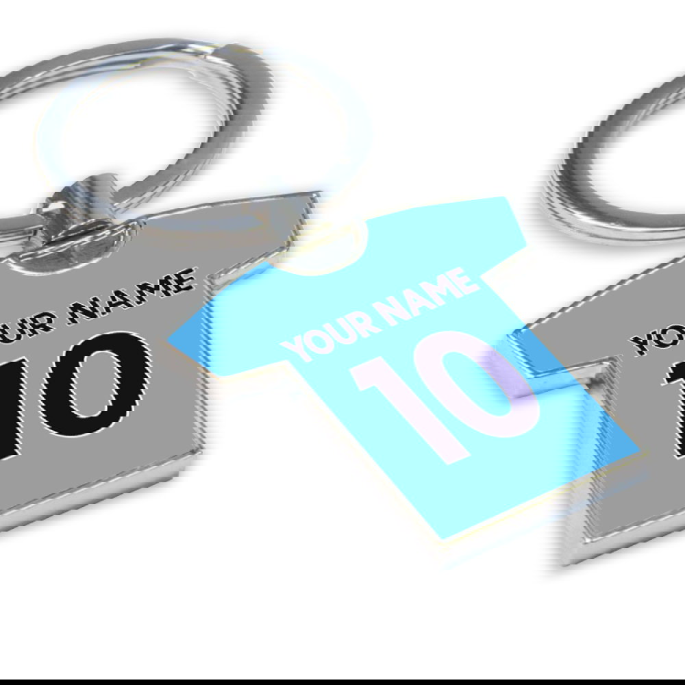 Personalised Man City Key Ring