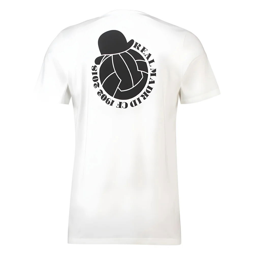 2018-2019 Real Madrid Adidas Graphic Tee (White) - Kids