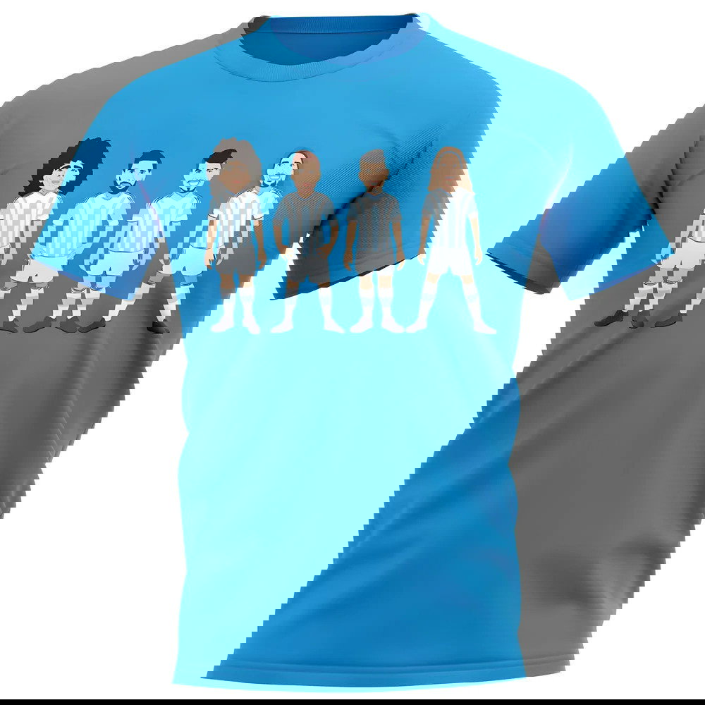 Argentina Players Illustration T-Shirt (Sky)