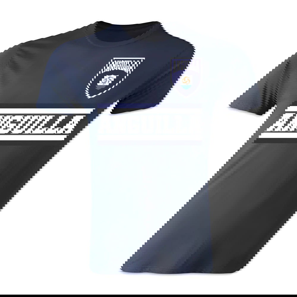 Anguilla Core Football Country T-Shirt (Navy)