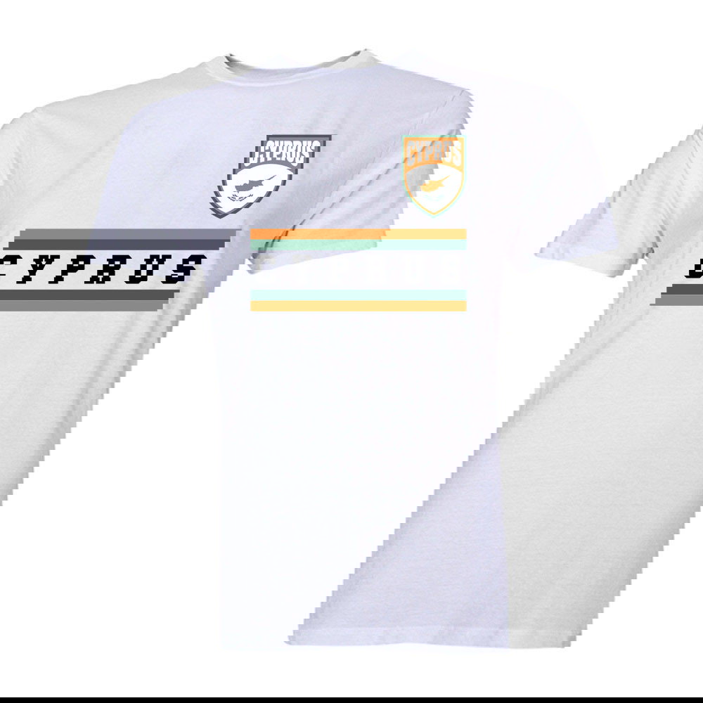 Cyprus Core Football Country T-Shirt (White)