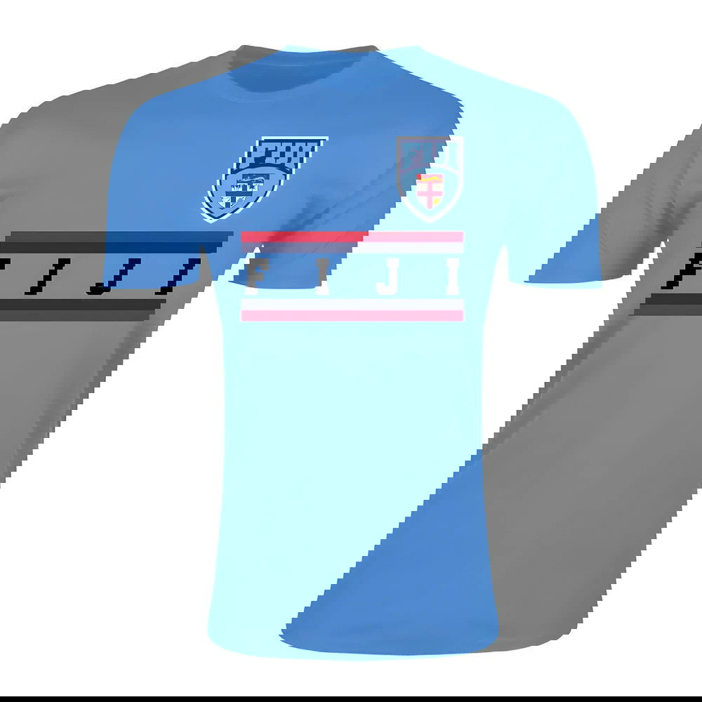 Fiji Core Football Country T-Shirt (Sky)