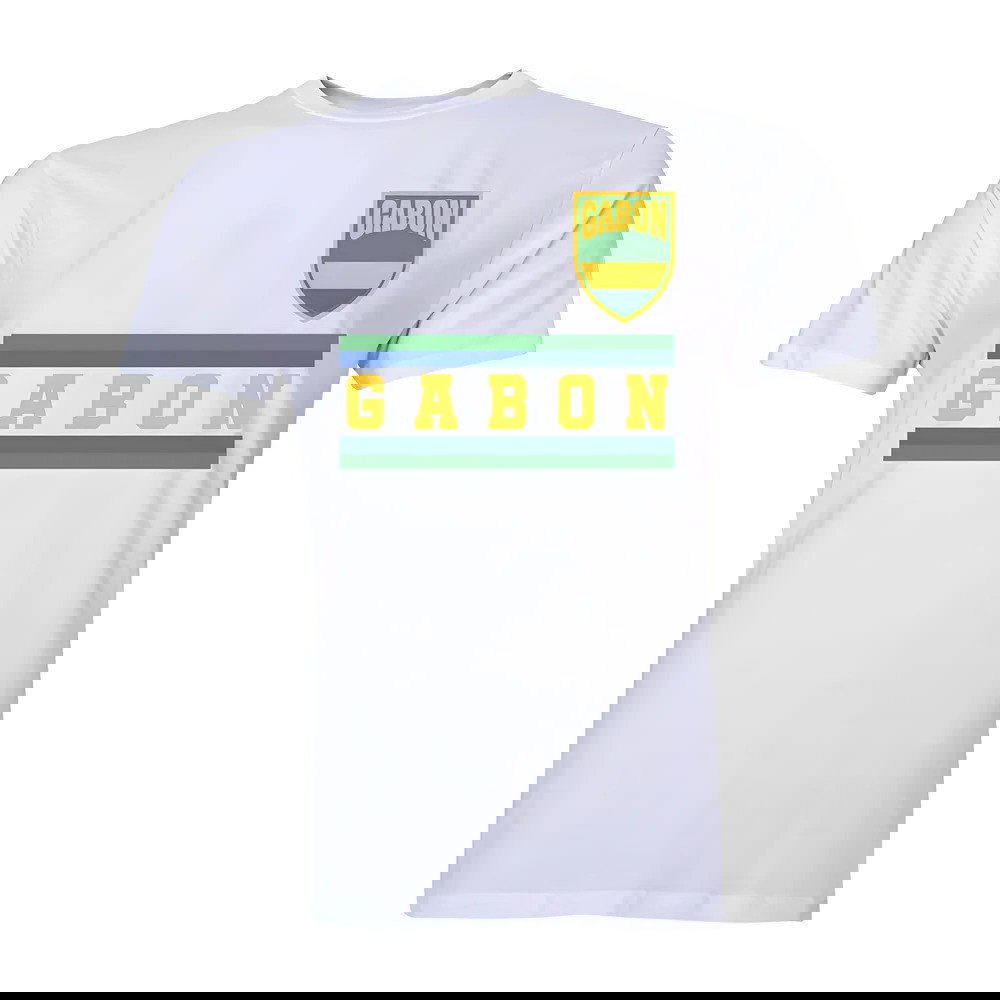 Gabon Core Football Country T-Shirt (White)