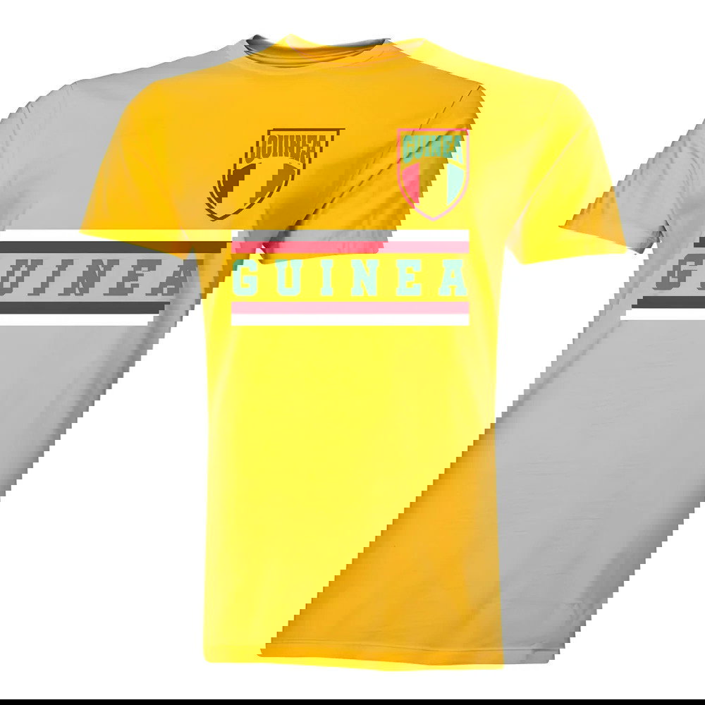 Guinea Core Football Country T-Shirt (Yellow)