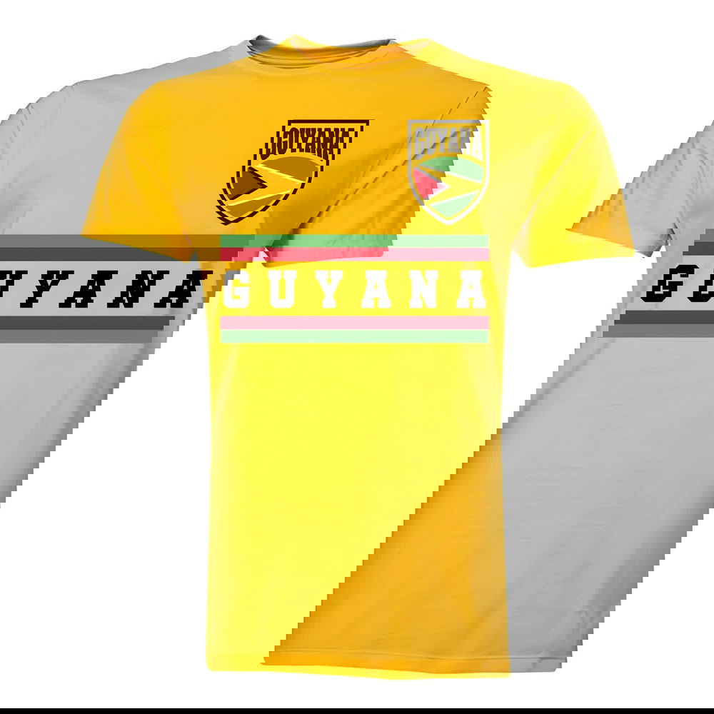 Guyana Core Football Country T-Shirt (Yellow)