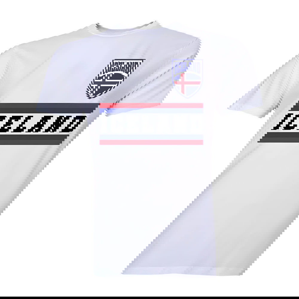 Iceland Core Football Country T-Shirt (White)