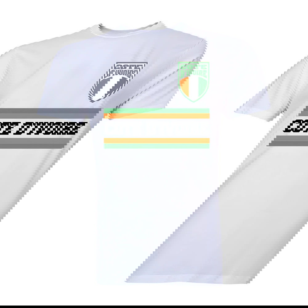 Ivory Coast Core Football Country T-Shirt (White)