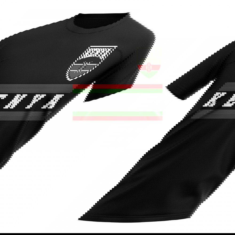 Kenya Core Football Country T-Shirt (Black)