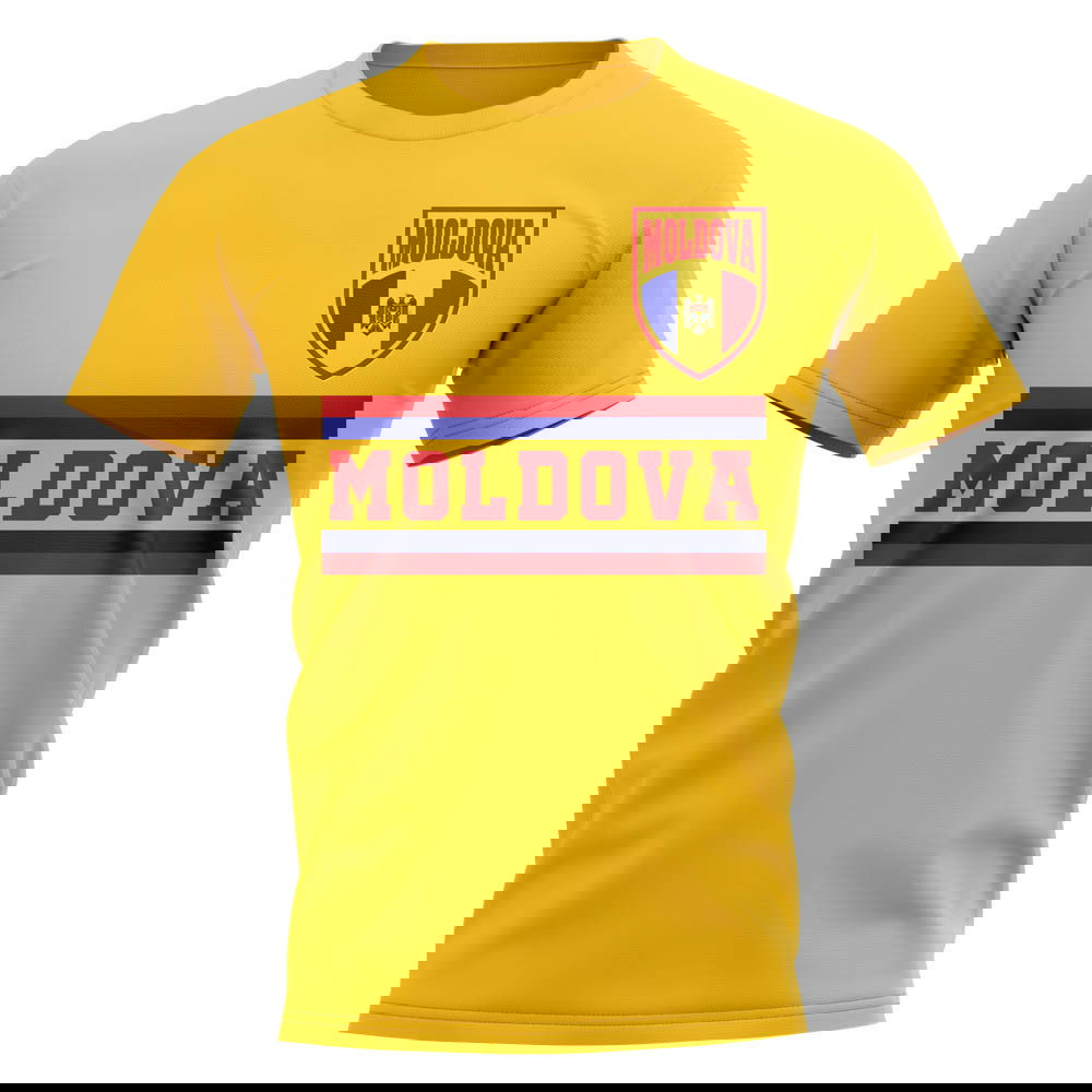 Moldova Core Football Country T-Shirt (Yellow)
