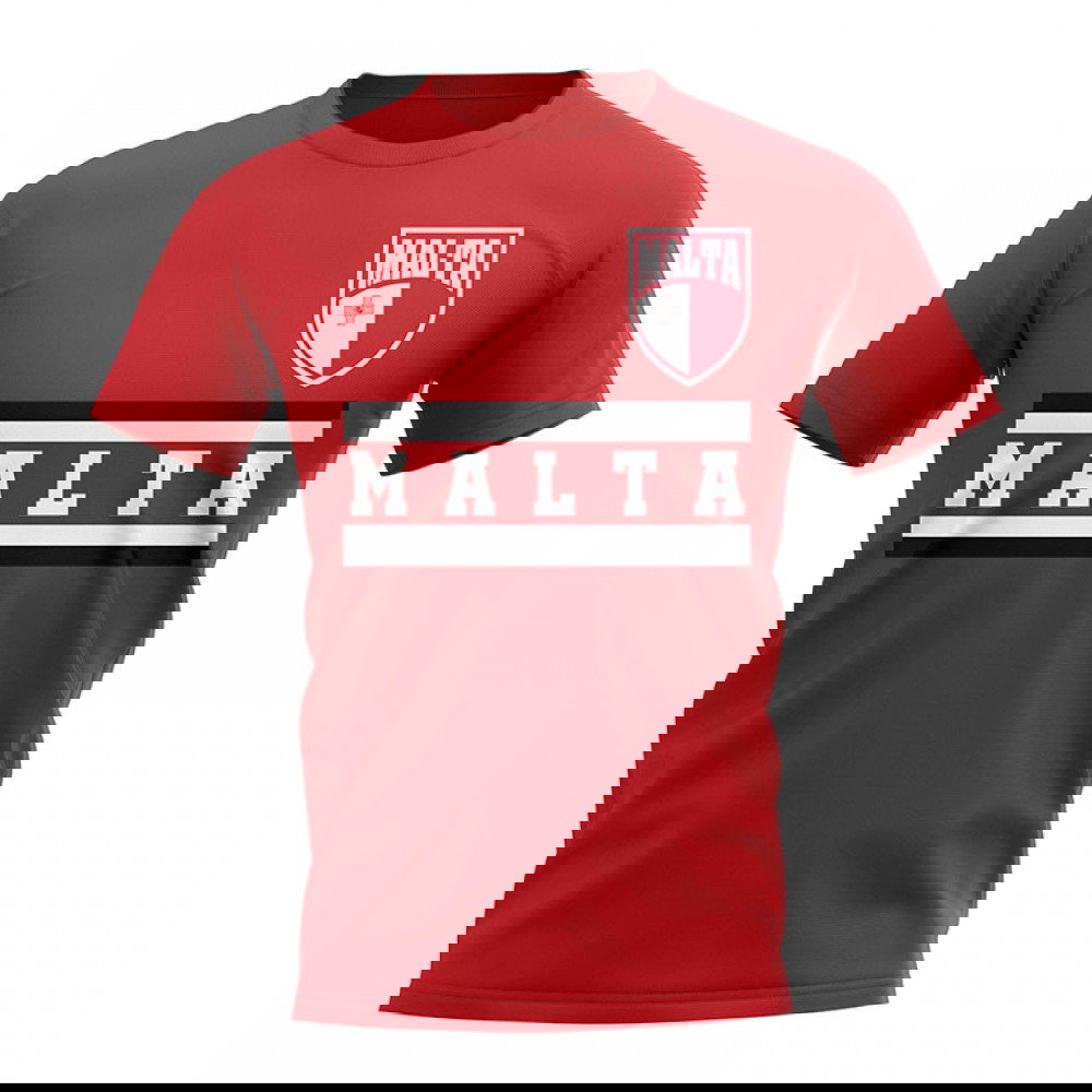 Malta Core Football Country T-Shirt (Red)