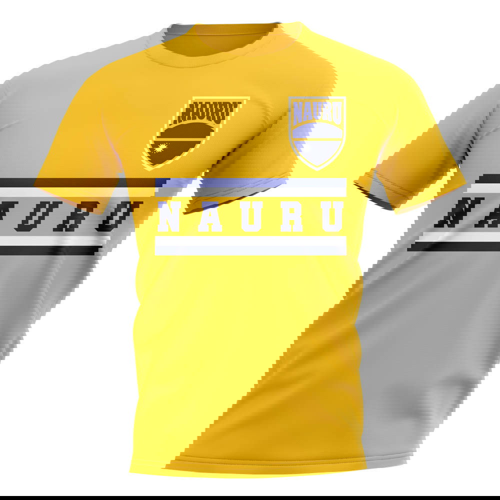 Nauru Core Football Country T-Shirt (Yellow)
