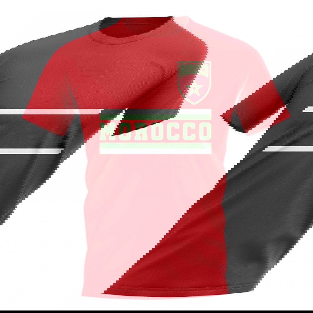 Morocco Core Football Country T-Shirt (Red)