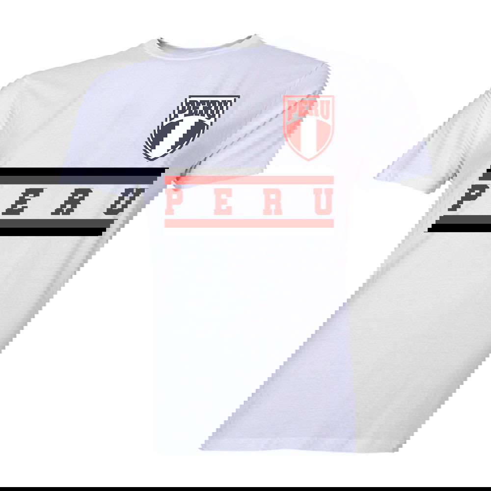 Peru Core Football Country T-Shirt (White)