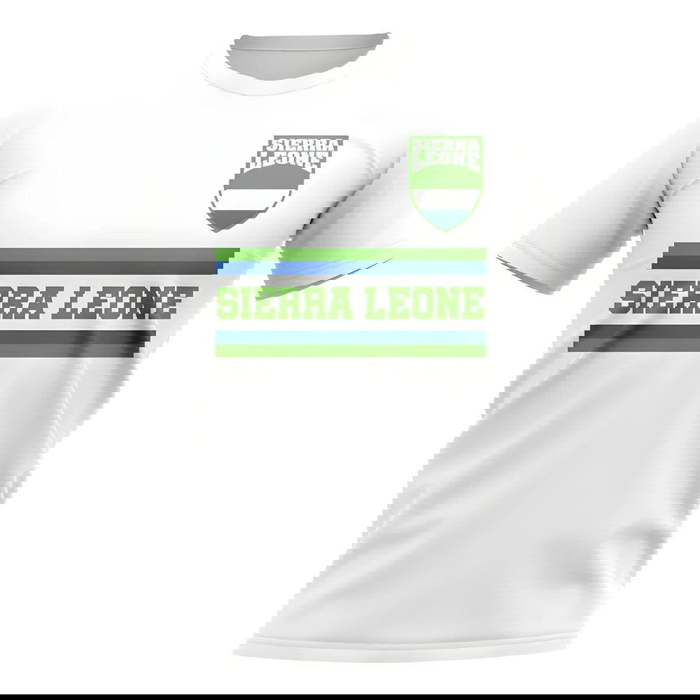 Sierra Leone Core Football Country T-Shirt (White)