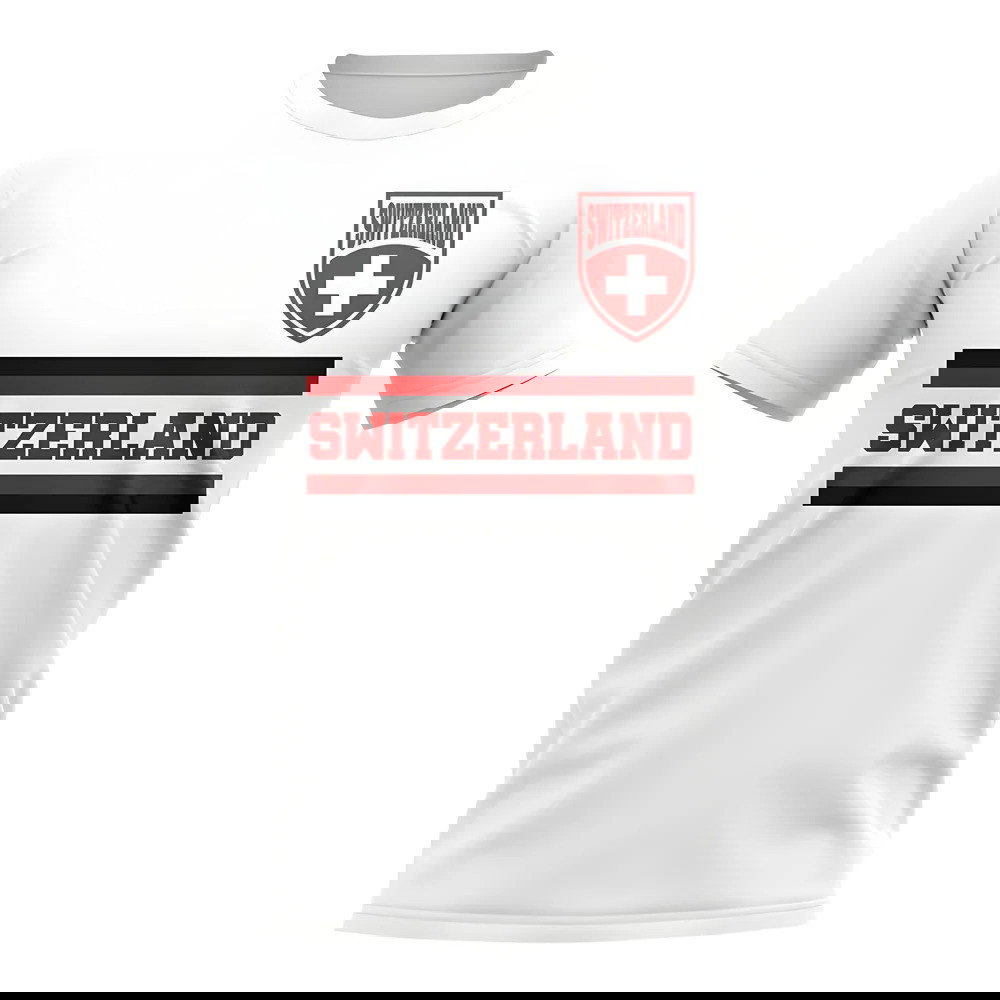 Switzerland Core Football Country T-Shirt (White)
