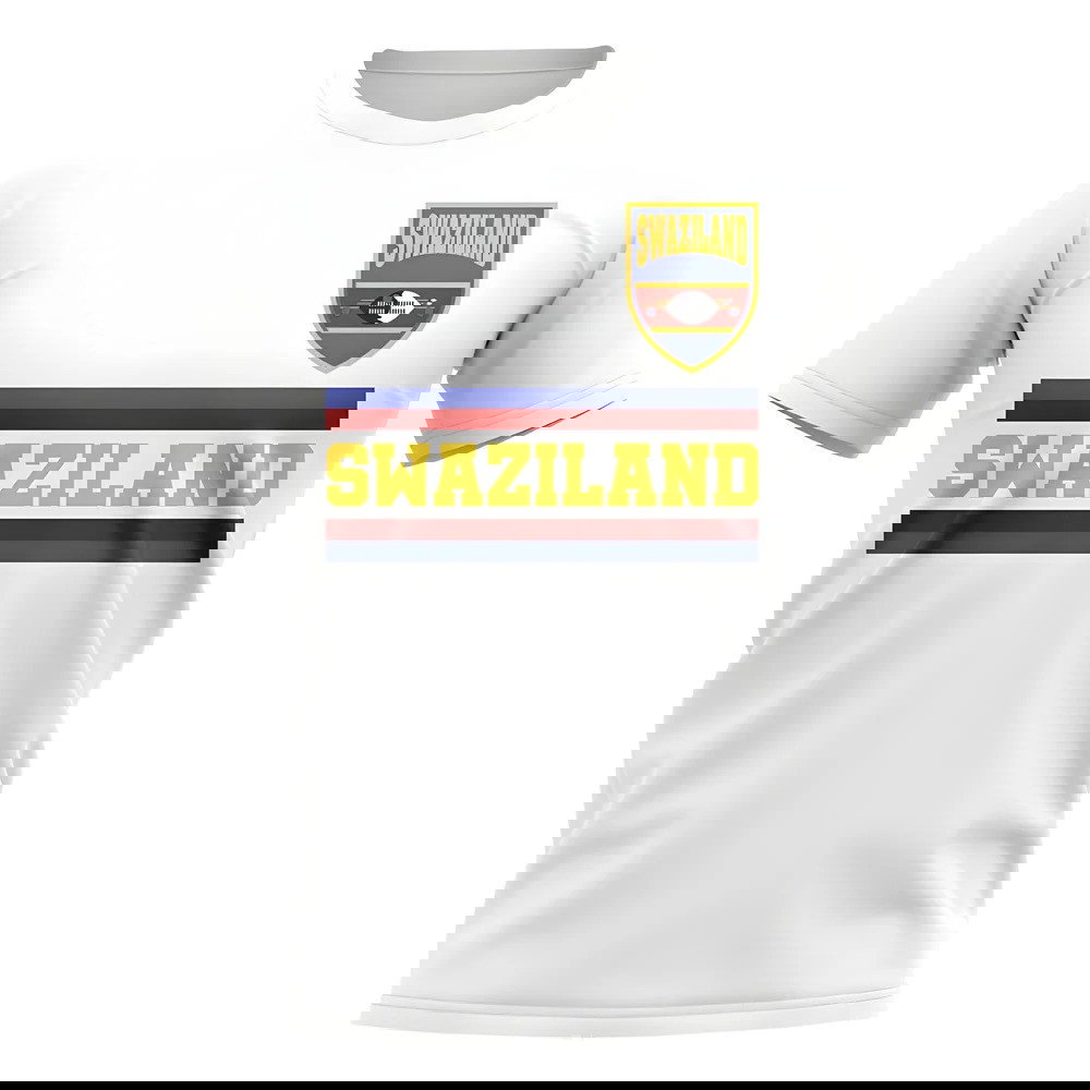 Swaziland Core Football Country T-Shirt (White)