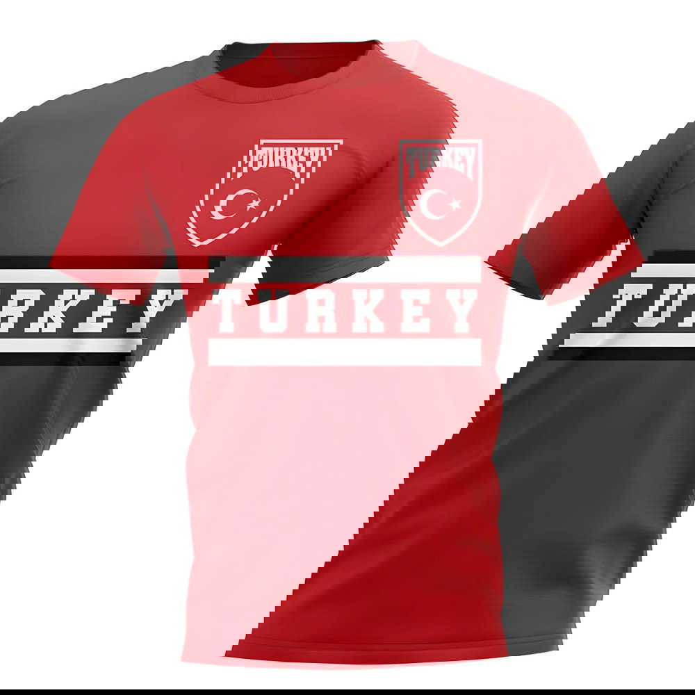 Turkey Core Football Country T-Shirt (Red)