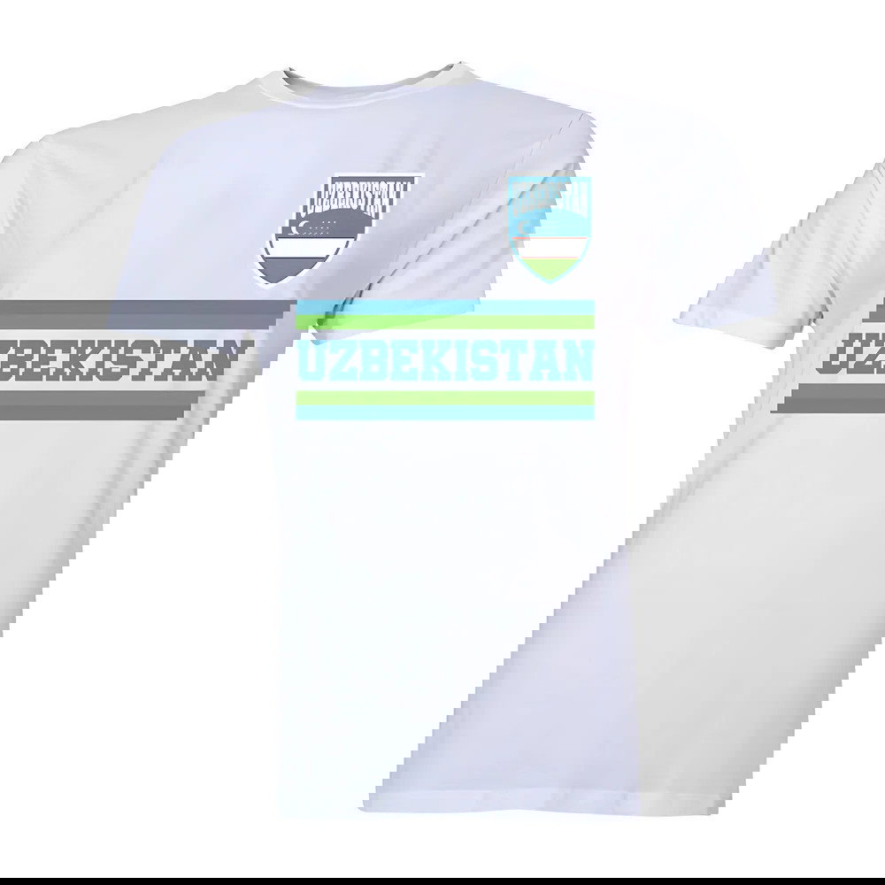 Uzbekistan Core Football Country T-Shirt (White)