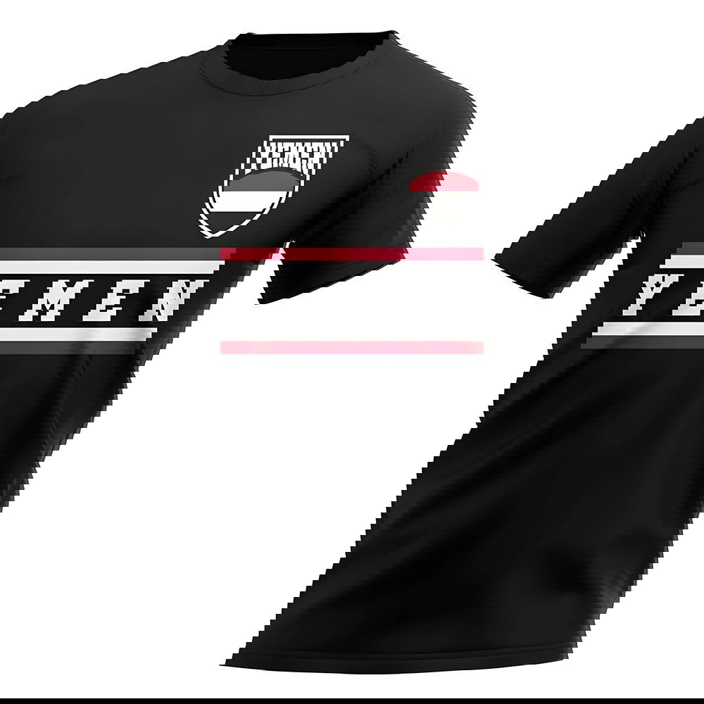 Yemen Core Football Country T-Shirt (Black)