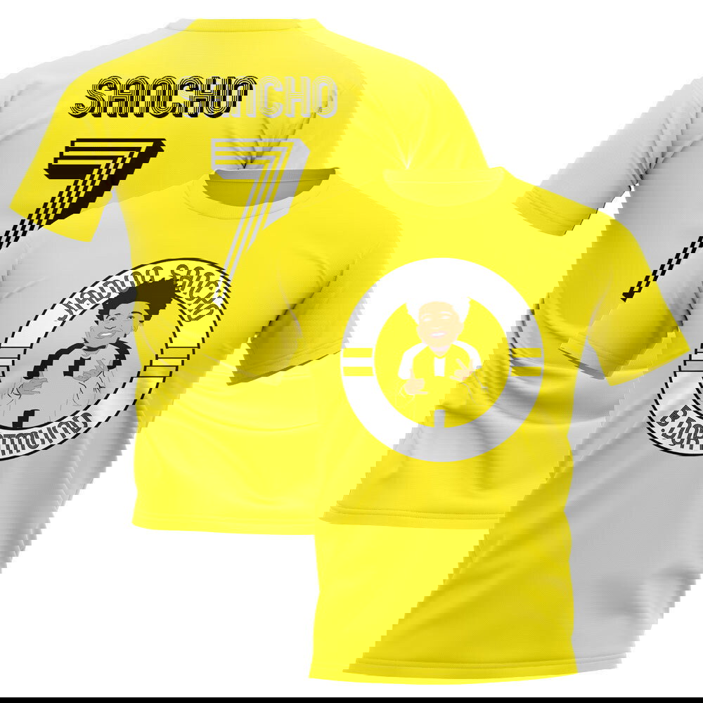 Jadon Sancho Borussia Dortmund Illustration T-Shirt (Yellow)