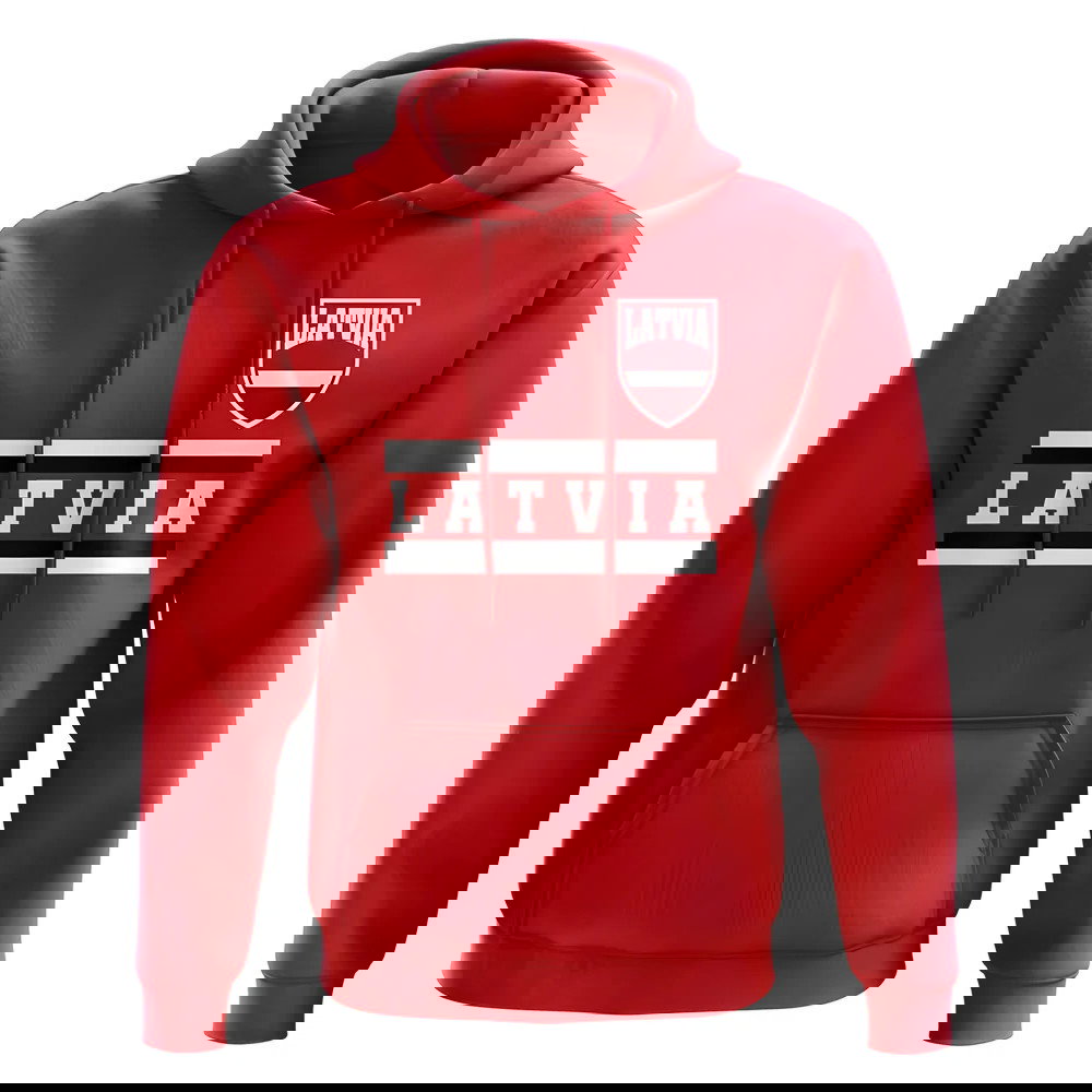 Latvia Core Football Country Hoody (Red)