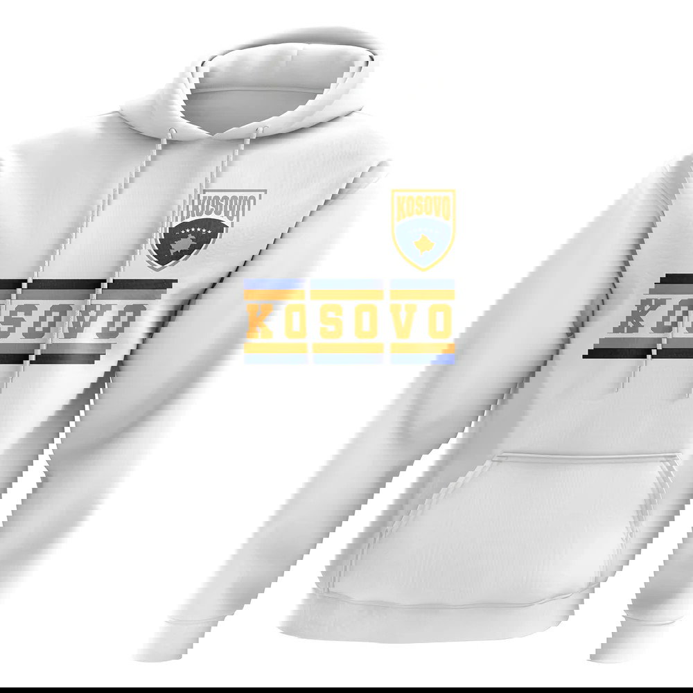 Kosovo Core Football Country Hoody (White)