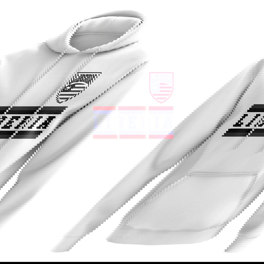 Liberia Core Football Country Hoody (White)